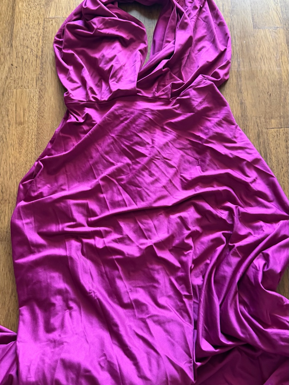 Plum Women’s Fuchsia Halter Dress/ infinity dress/ bridesmaid